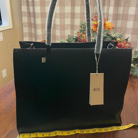 BEIS Handbags - Beis The large work tote NWT black